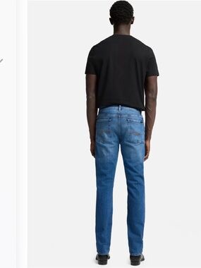 7 For All Mankind Slimmmy Straight Jeans Sz 36